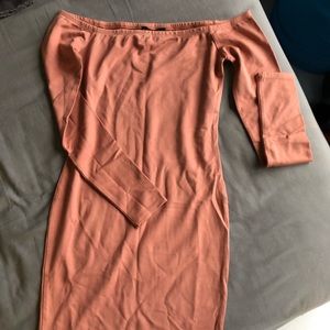 Peach mini dress